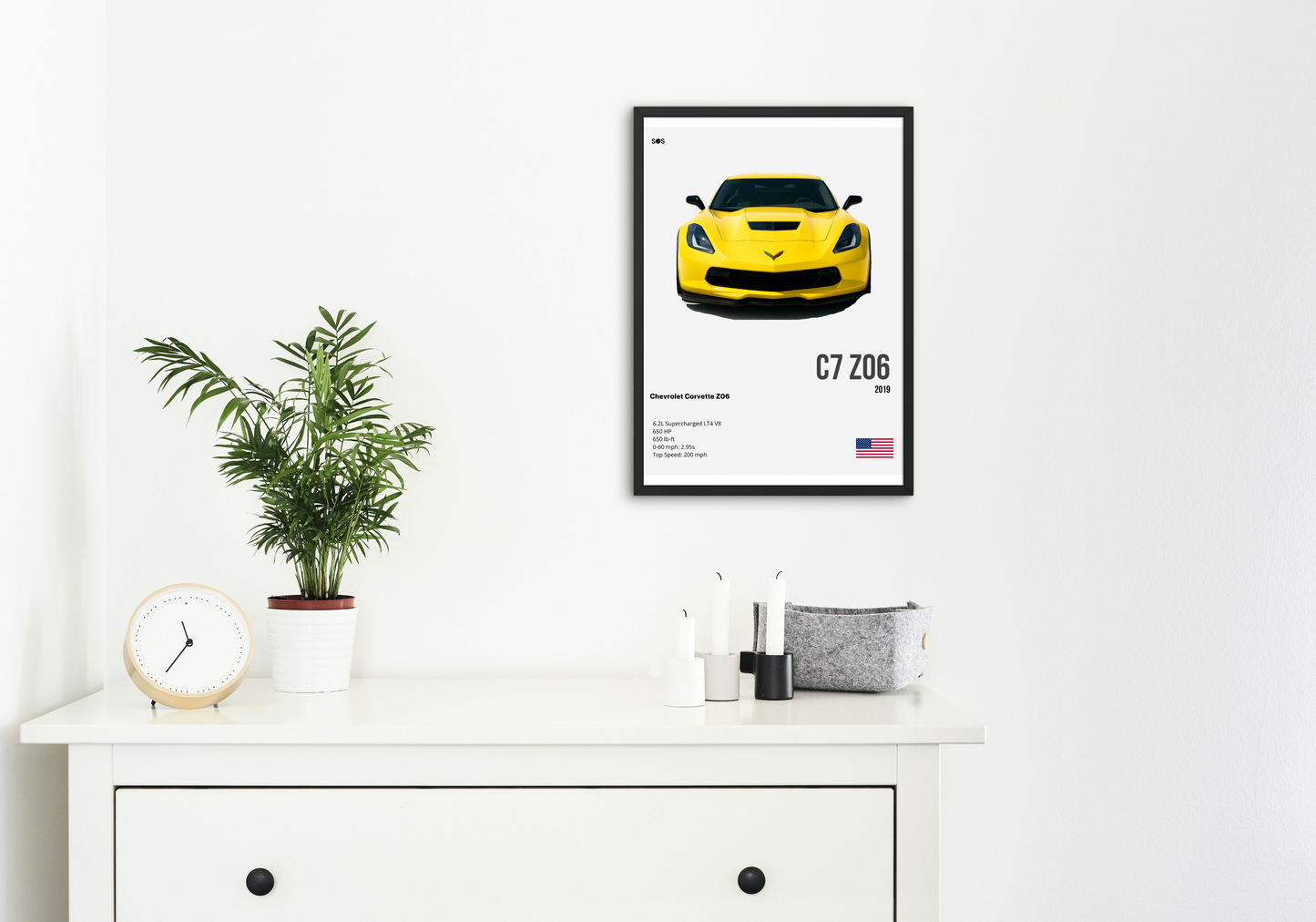 Chevrolet Corvette Z06 - 2019 Poster