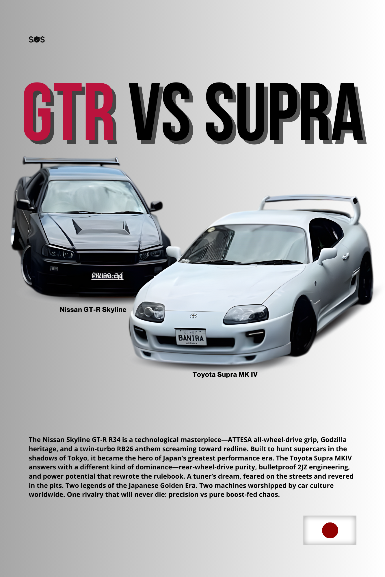 GTR Vs Supra - Rival Edition Poster