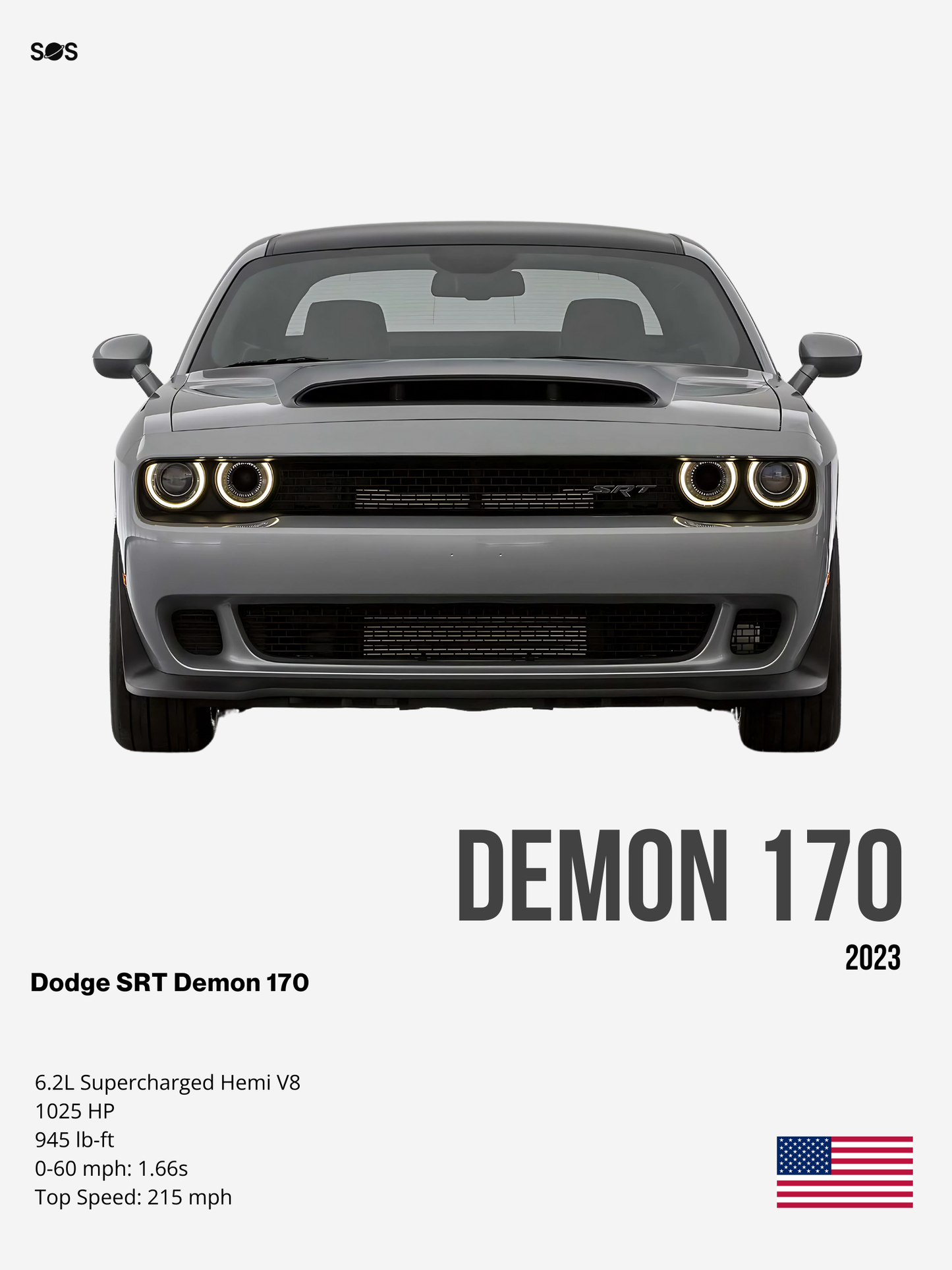 Dodge Demon 170 - 2023 Poster