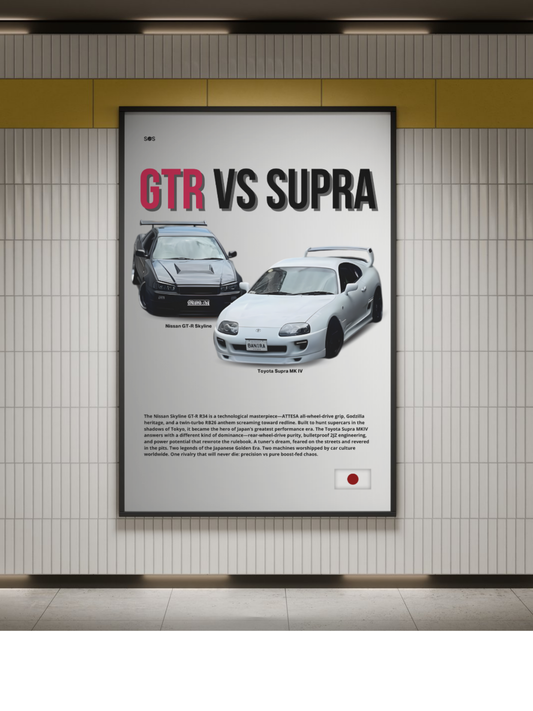GTR Vs Supra - Rival Edition Poster