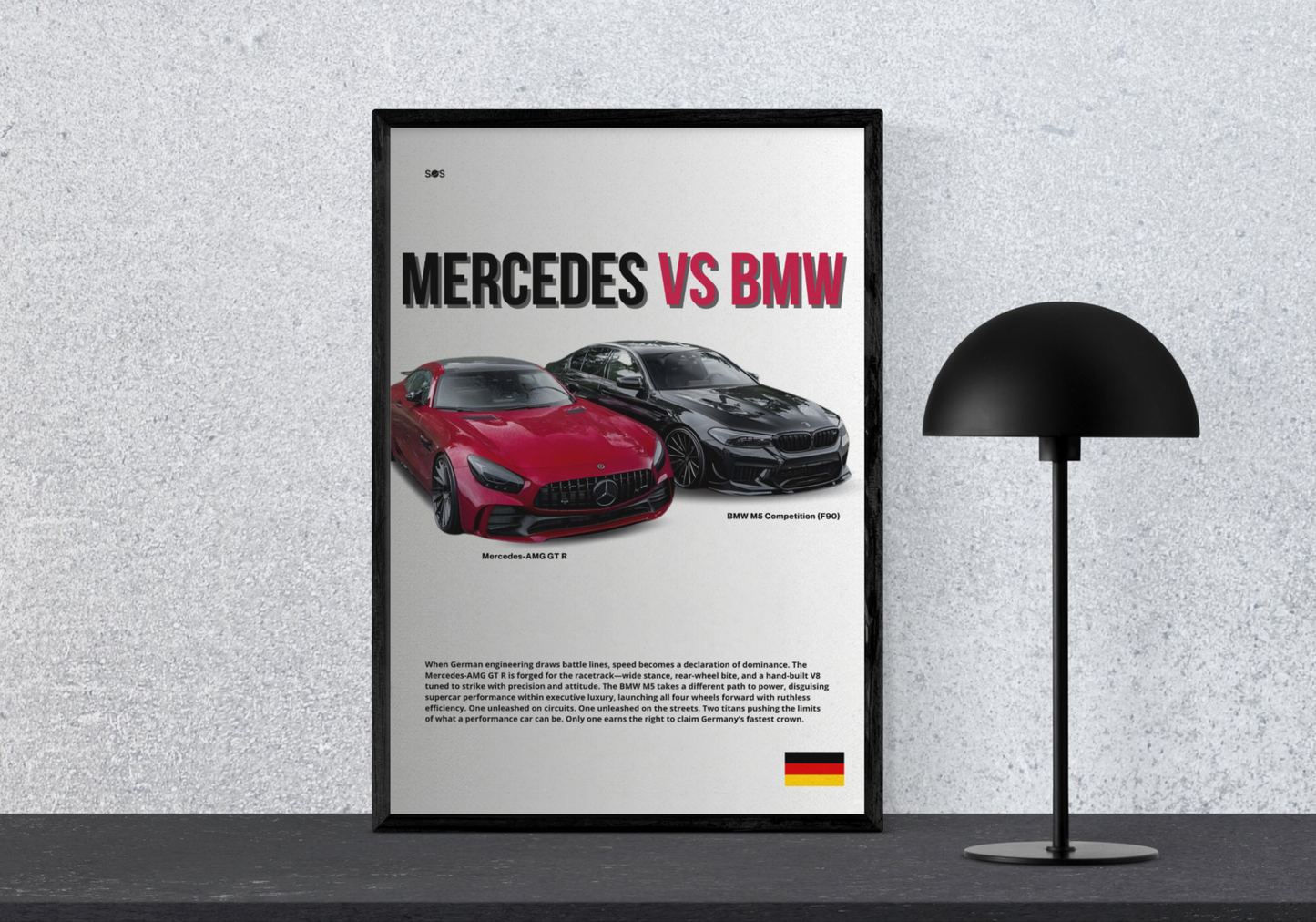 Mercedes vs BMW - Rival Edition Poster