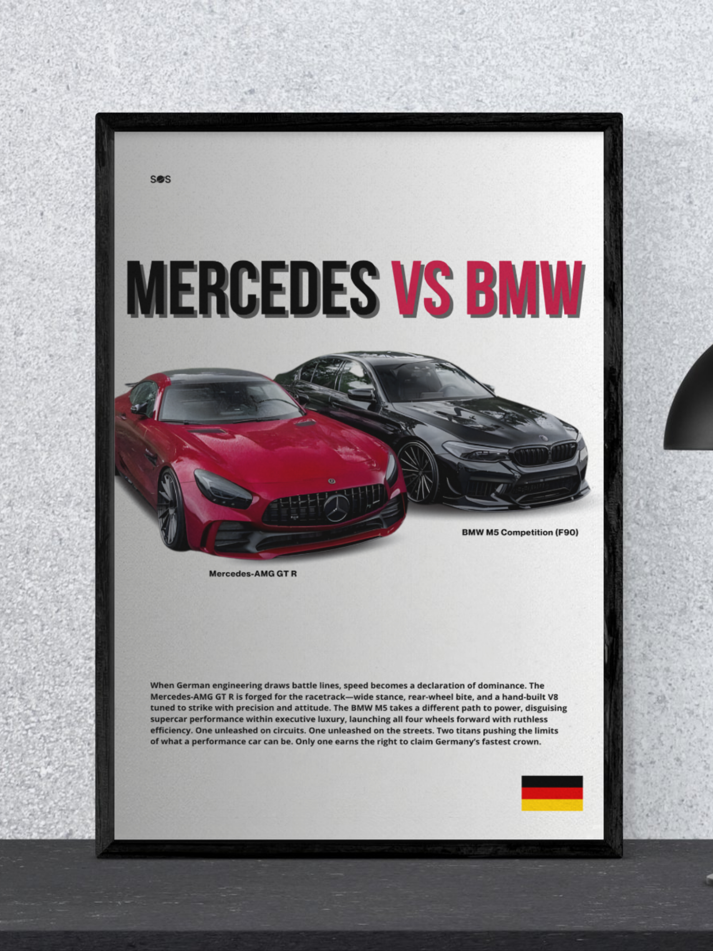 Mercedes vs BMW - Rival Edition Poster