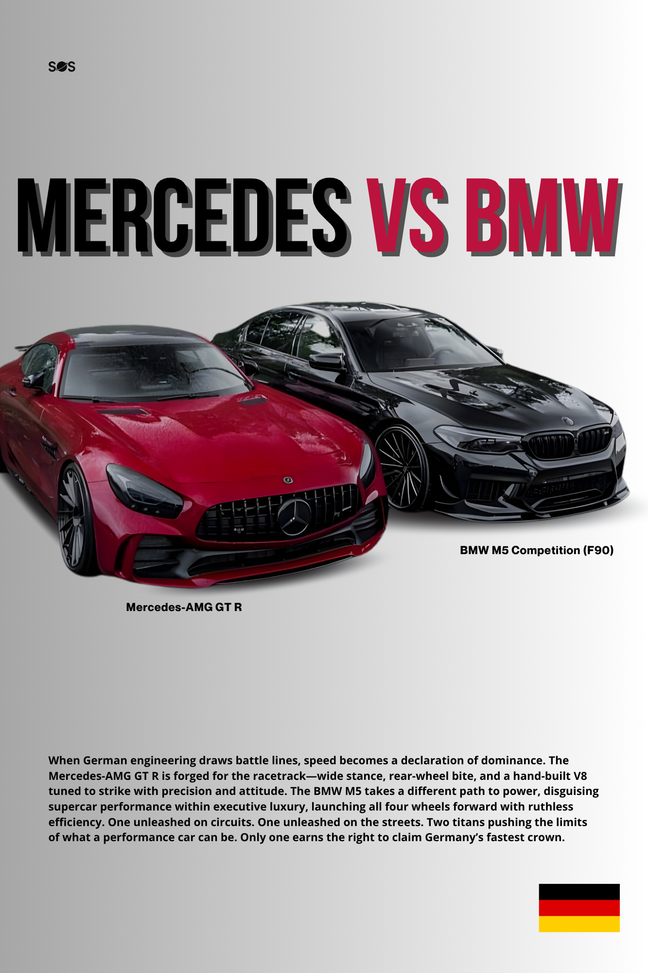 Mercedes vs BMW - Rival Edition Poster