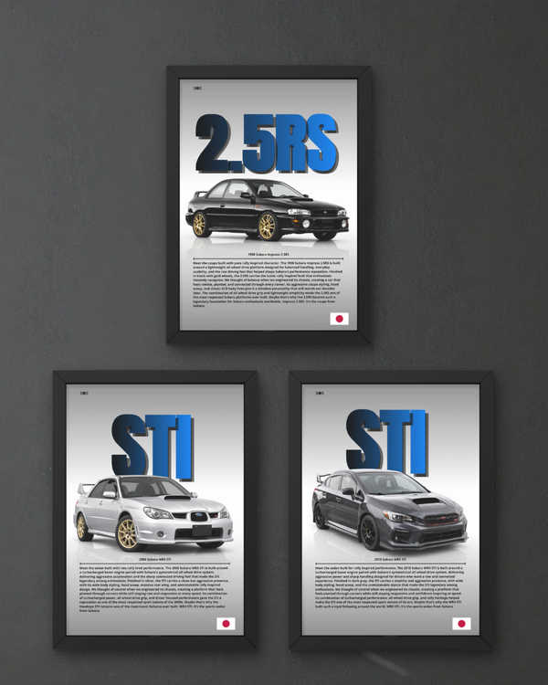 3x Framed